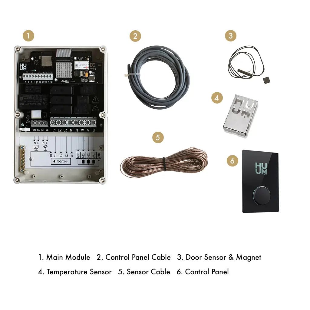 UKU Wi - Fi Sauna Control - Glass Gold